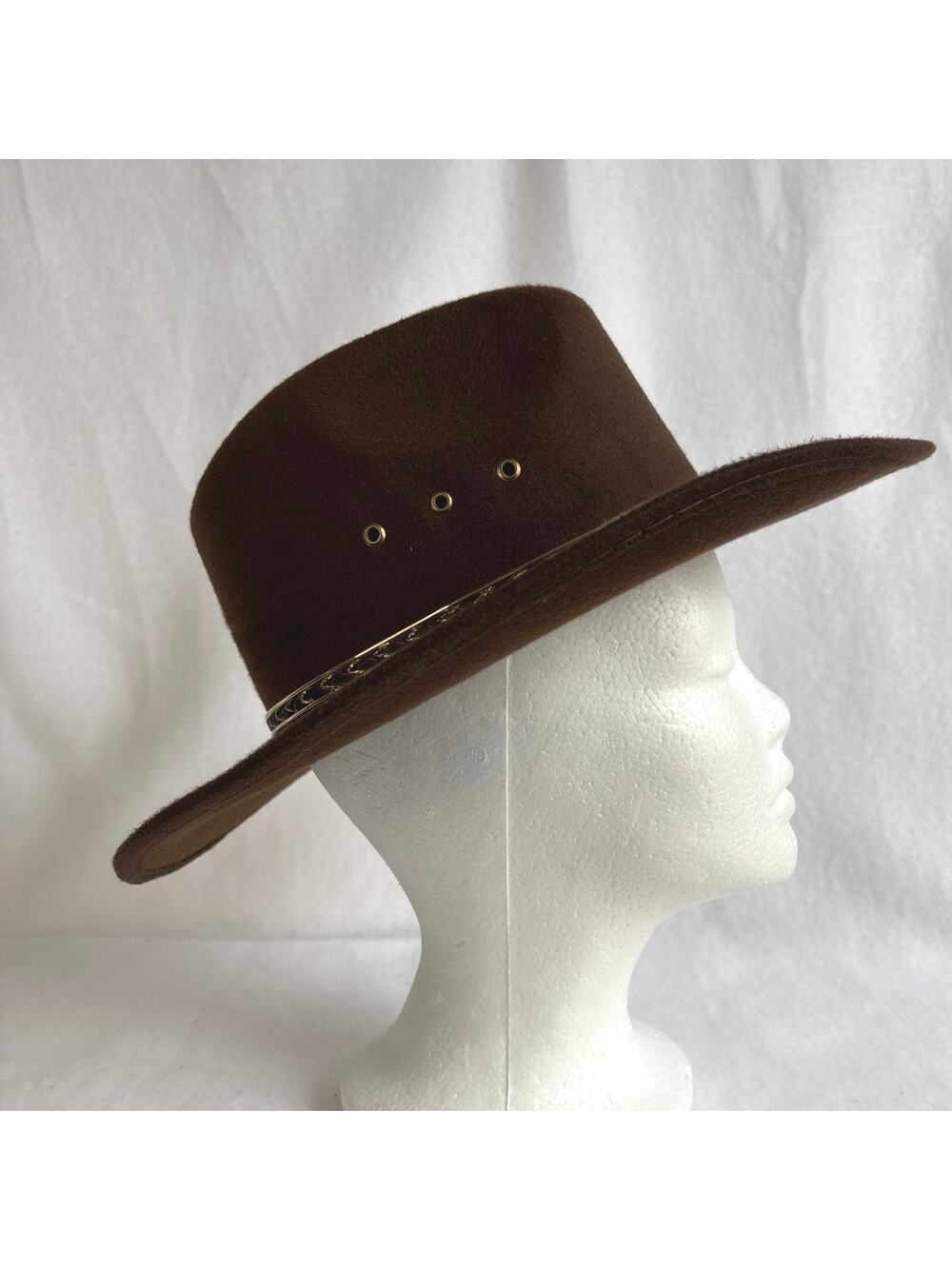 Western Express Faux Felt Made in Mexico Cowboy Hat Brown Size Kids/Women